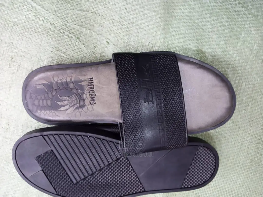 Slide Leather Sandals