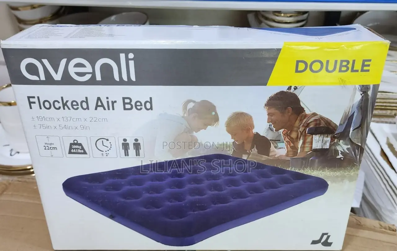 Avenli Double Flocked Air Bed 4*6
