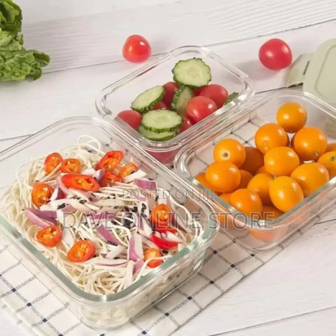 3 Piece Food Safe Microwave Oven Bowls Fridge Containers
