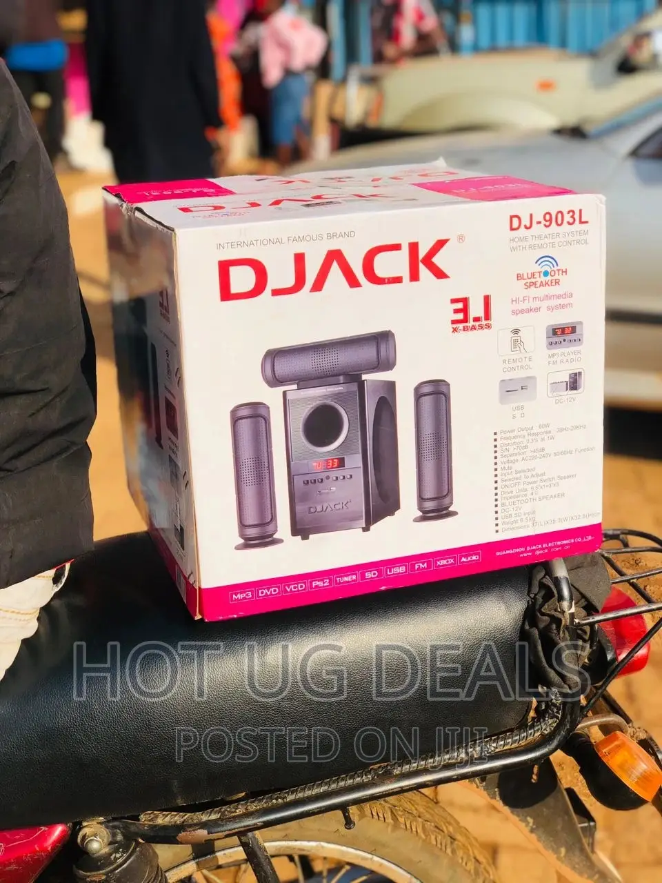 Djack 3in 1 Home Woofer With Bluetooth, Fm Radio and Remote