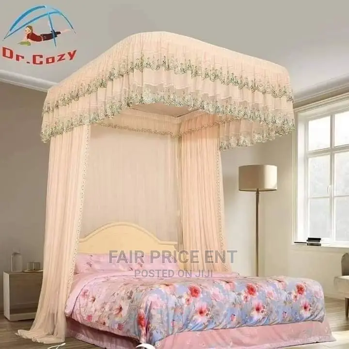 Wall Mount Mosquito Net 6*6( Gold)