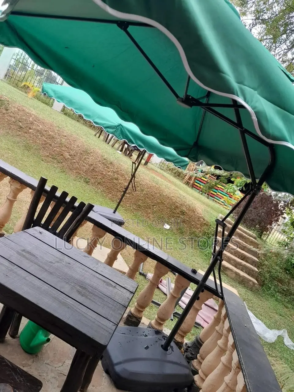 Outdoor Umbrella With Base