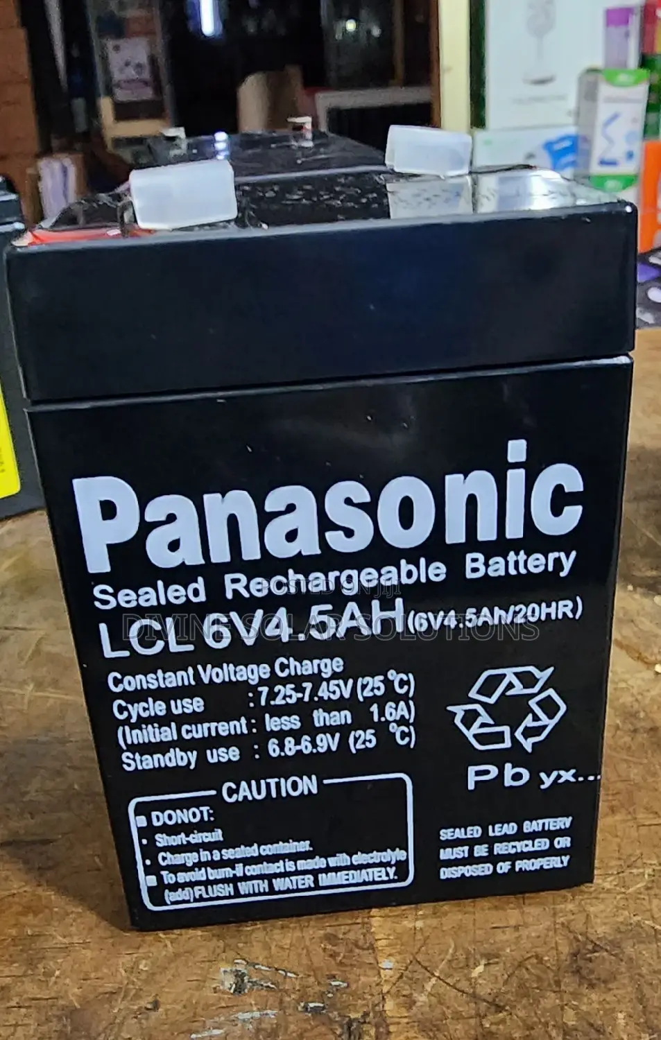 5ah/6v/20hr Panasonic Battery