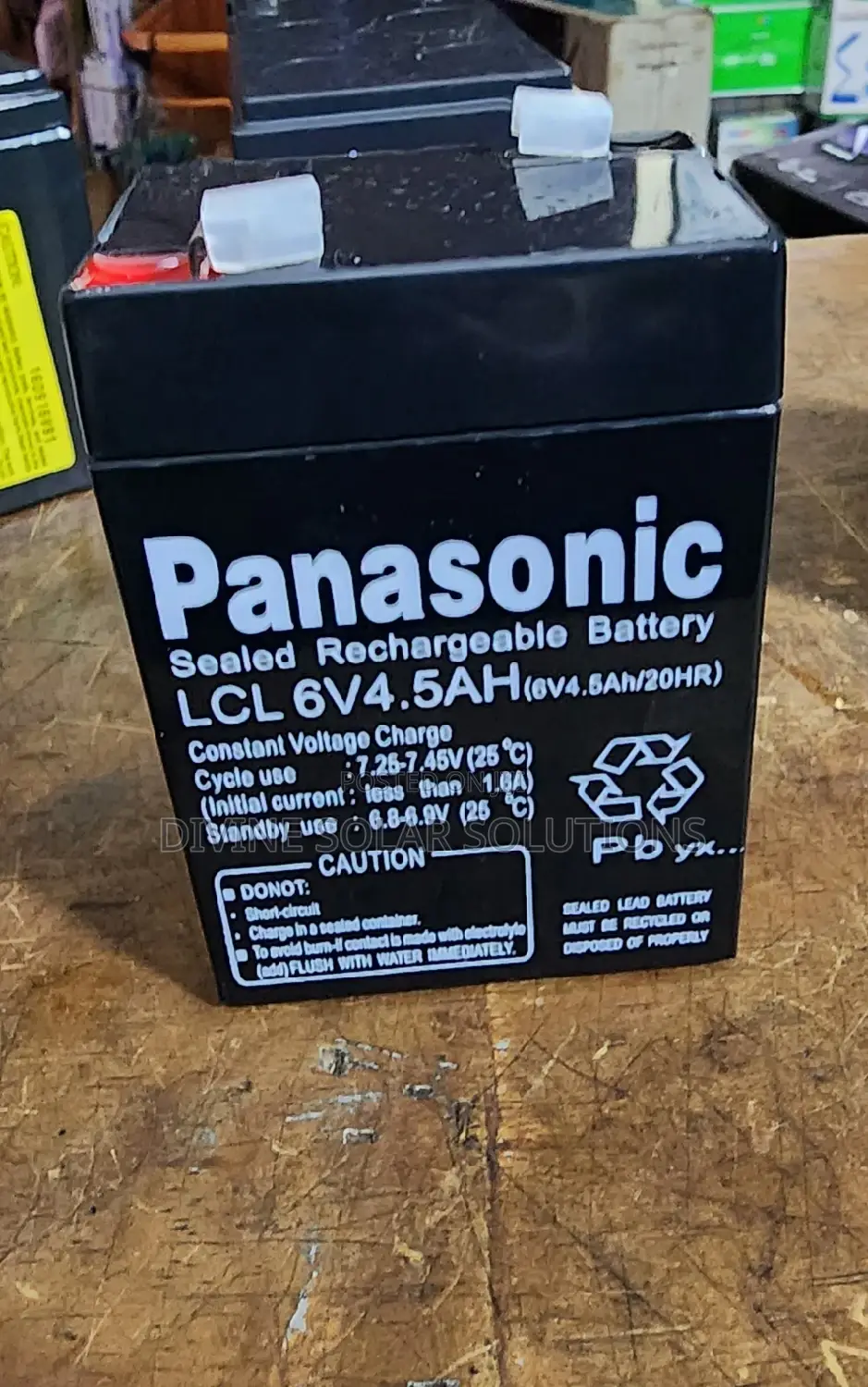 5ah/6v/20hr Panasonic Battery