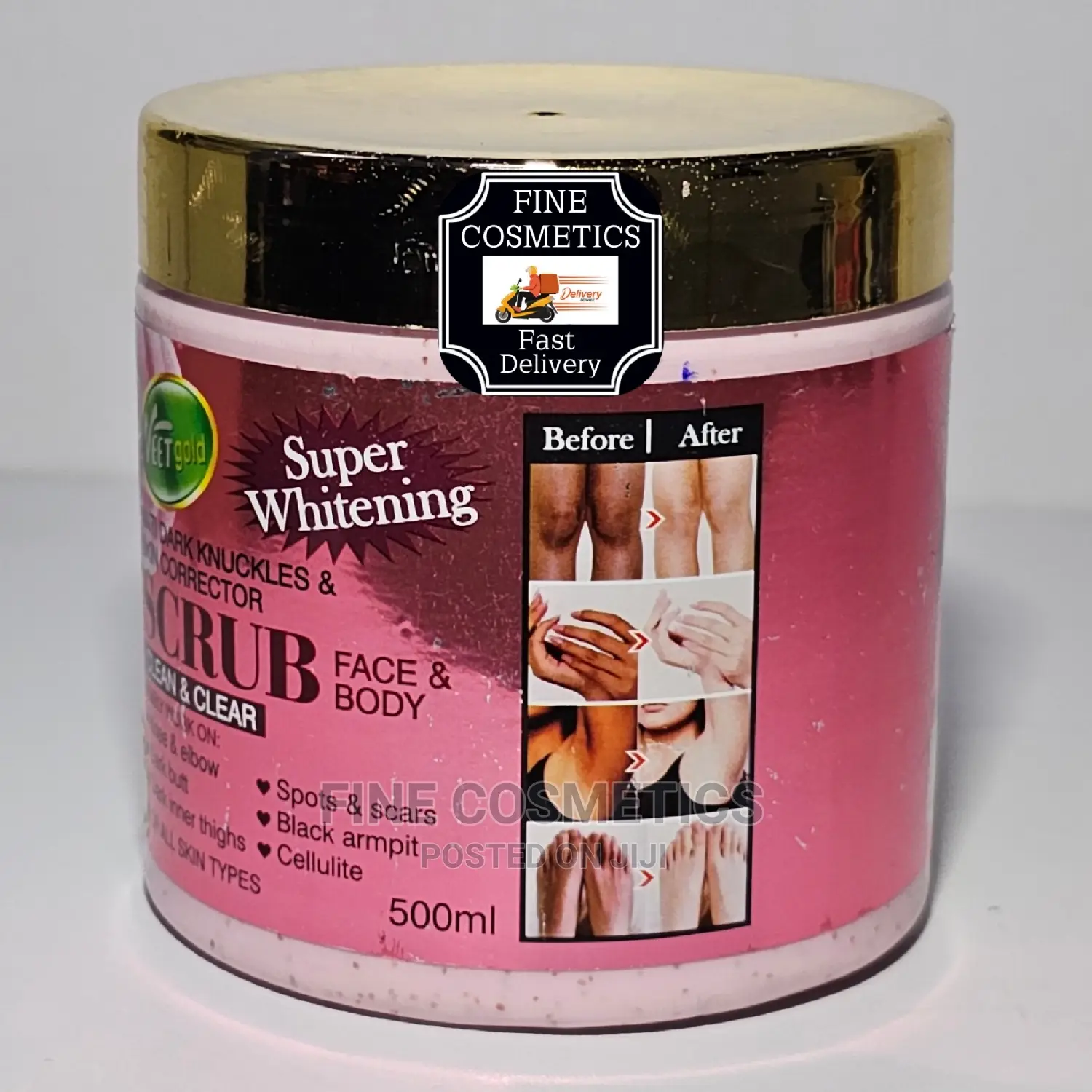Veet Gold Whitening Dark Knuckles and Skin Corrector Scrub