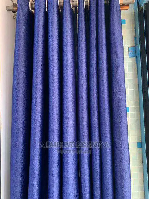 Plain Curtains ( Blue)