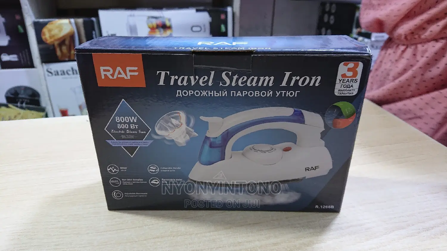 RAF High Quality Travel Iron With 3 Years Warranty