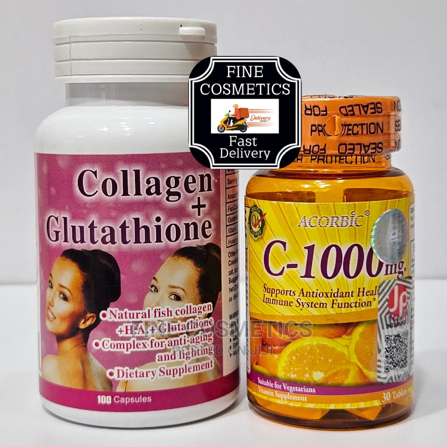 Collagen + Glutathione Whitening Tabs With Acorbic Vitamin C