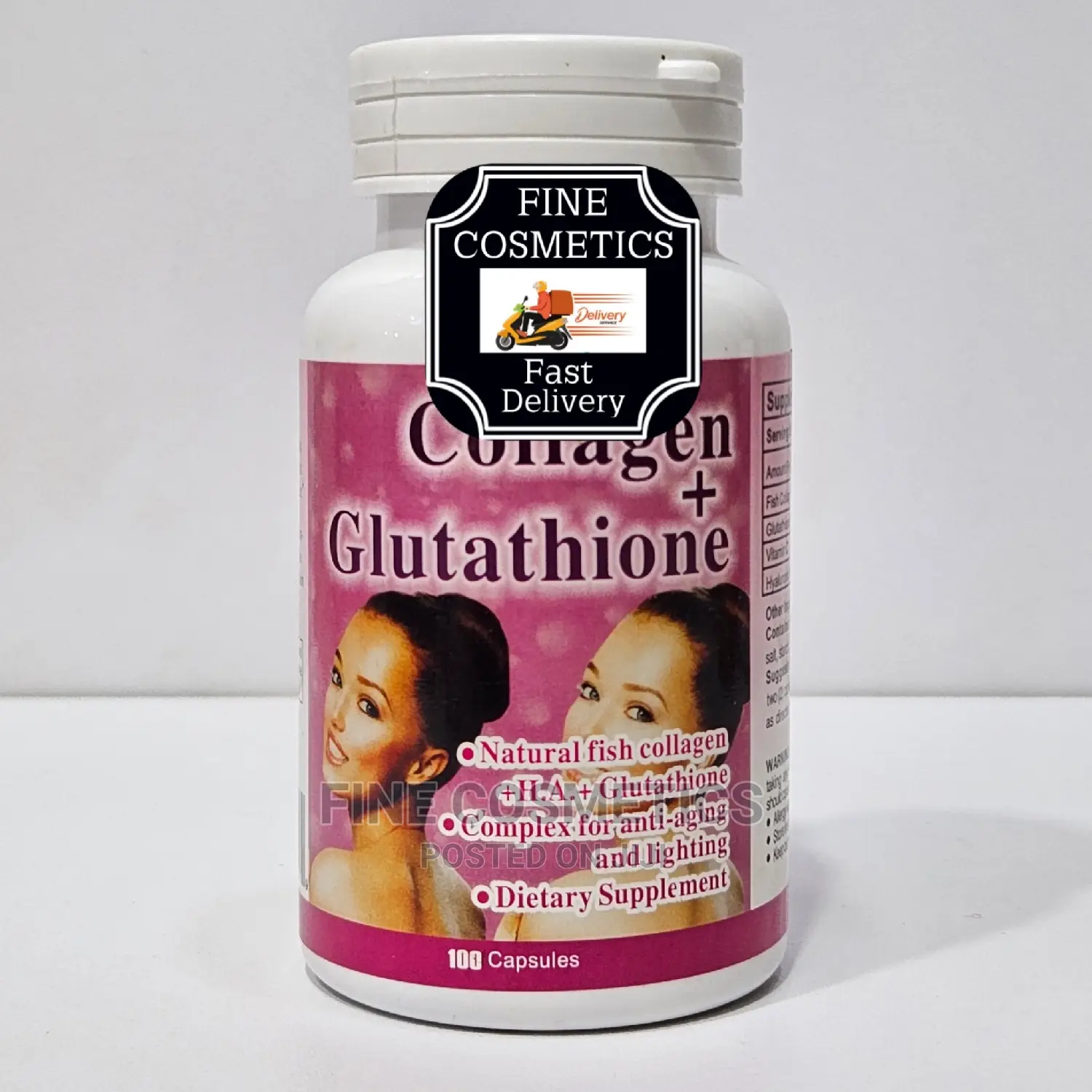 Collagen + Glutathione Whitening Tabs With Acorbic Vitamin C