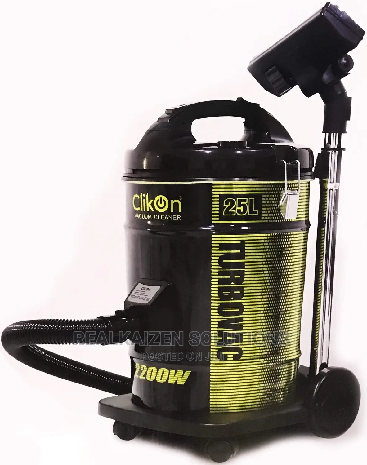 CLIKON 25L Heavy-Duty Cylindrical Vacuum Cleaner 2200W