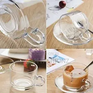 Luminarc 6 Pieces of Cups and 6 Saucers-Colourless