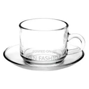 Luminarc 6 Pieces of Cups and 6 Saucers-Colourless