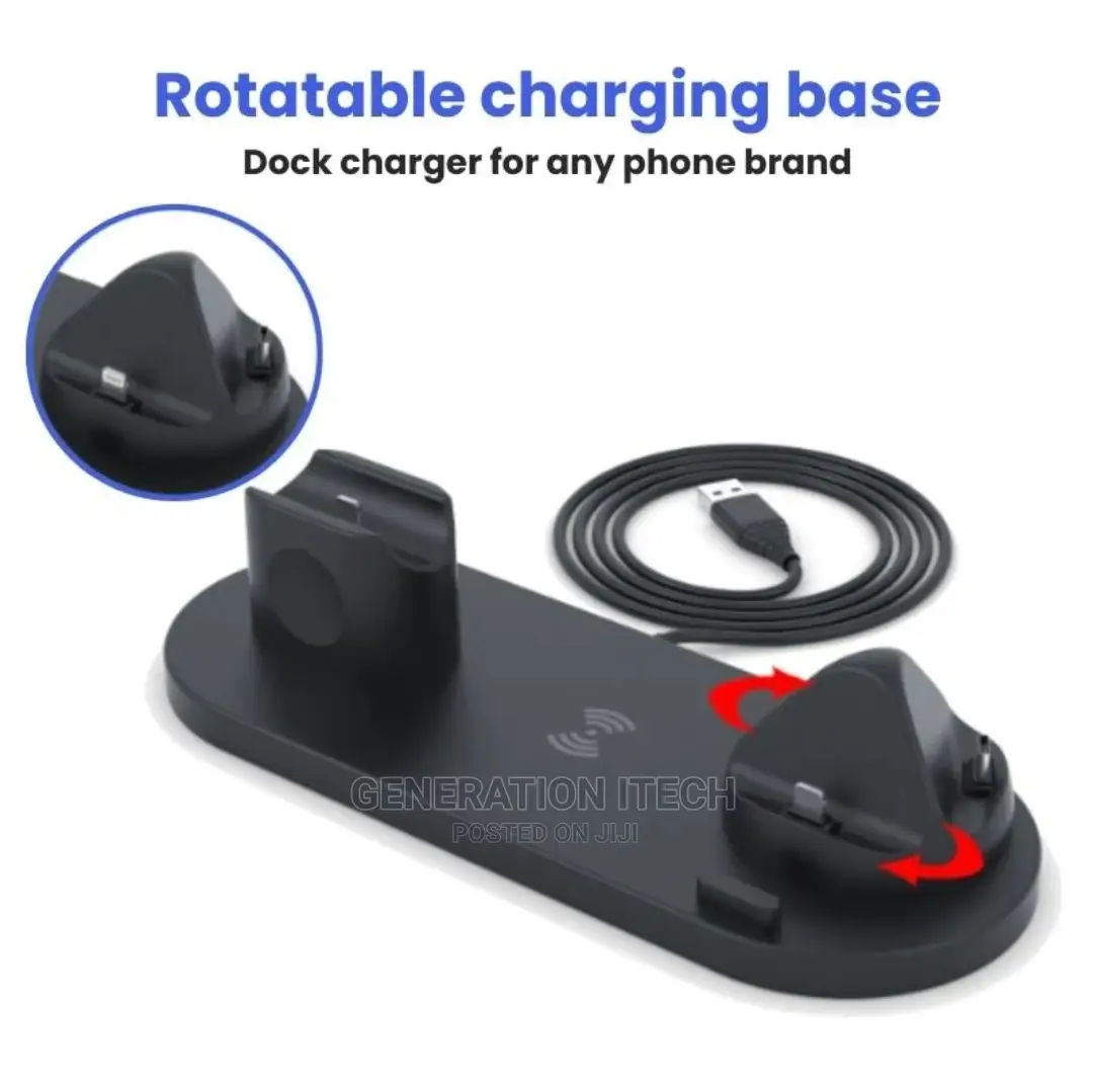 6 in 1 Multifunction Wireless Charging Stand- Charger