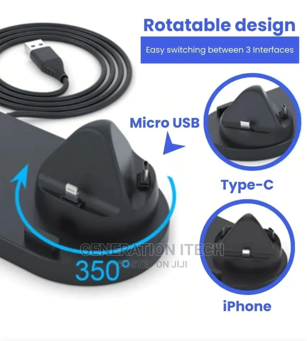 6 in 1 Multifunction Wireless Charging Stand- Charger
