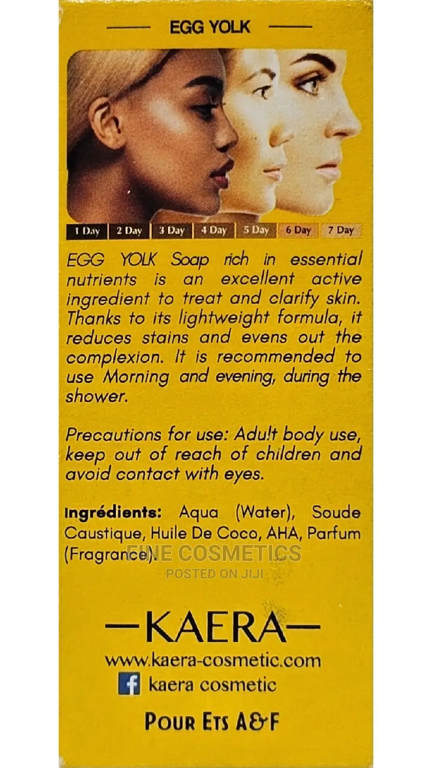 JAUNE d'Oeuf Extra Strong 7day EGG YOLK Body Bathing Soap