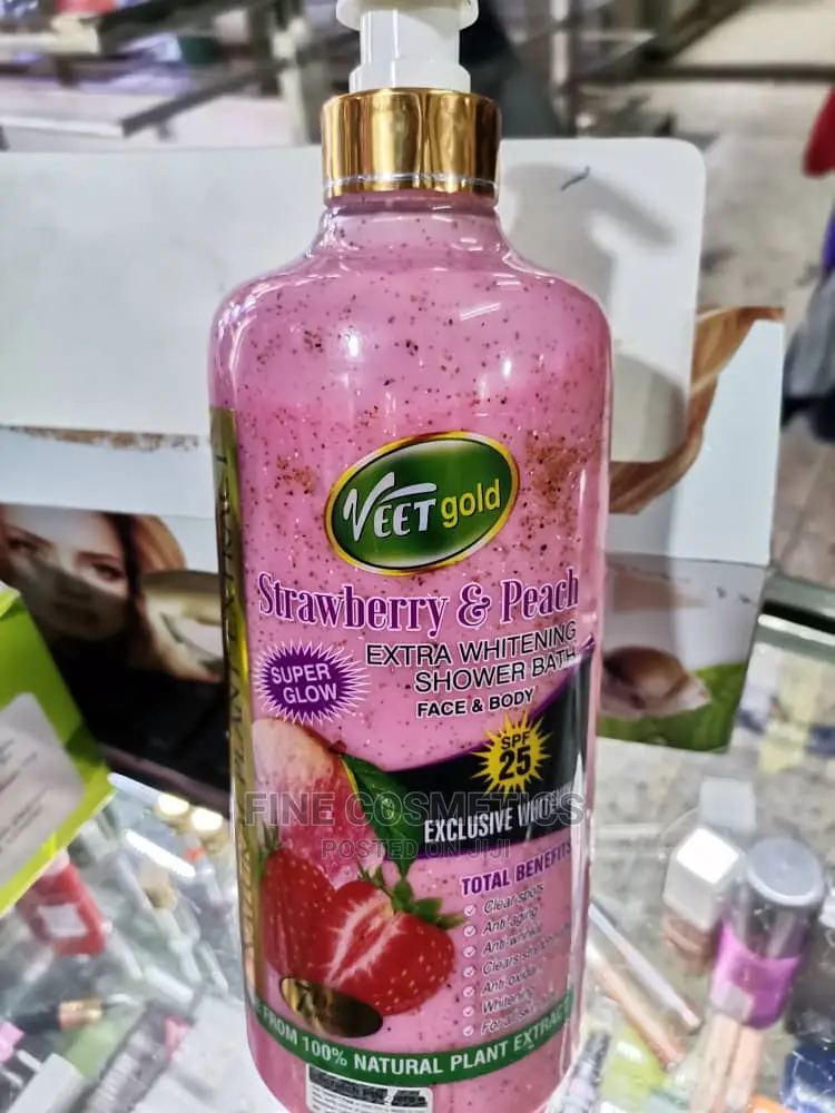 1pc VEET GOLD Whitening and Exfoliating Body Wash Shower Gel