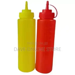 2 Pcs Plastic Squeeze Dispenser Bottles.
