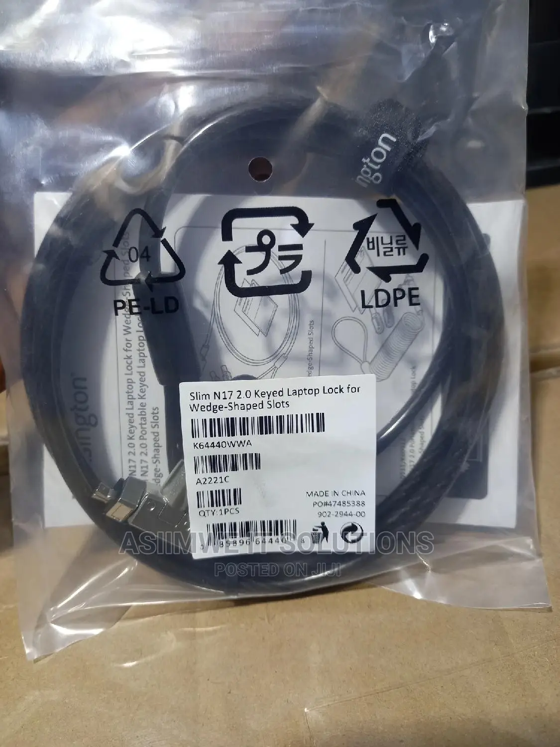 Kesington N17 Key Laptop Lock