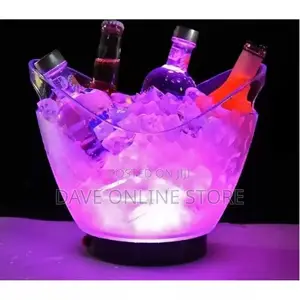 Led Ice Bucket Color Changing Plastic Wine Ice Bucket