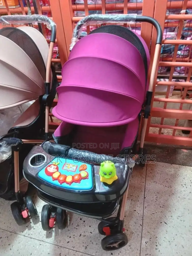 Baby New Stroller(Maroon and Brown)
