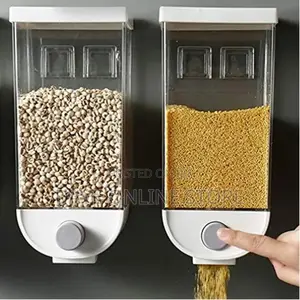 Wall-Mounted Cereal Dispenser, Food Storage Container Box