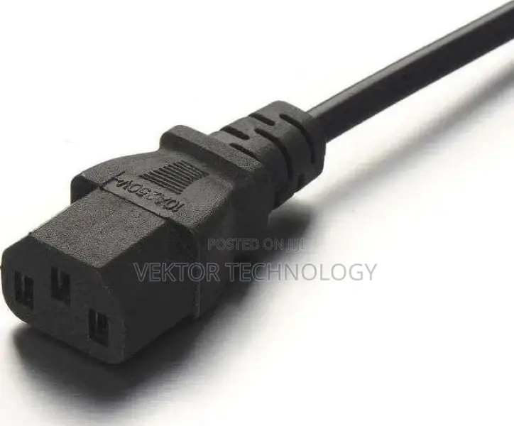 Power Cable for Monitor / PSU With 3-Prong UK Plug