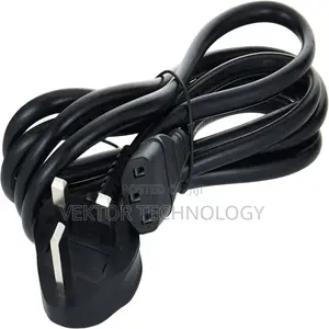 Power Cable for Monitor / PSU With 3-Prong UK Plug