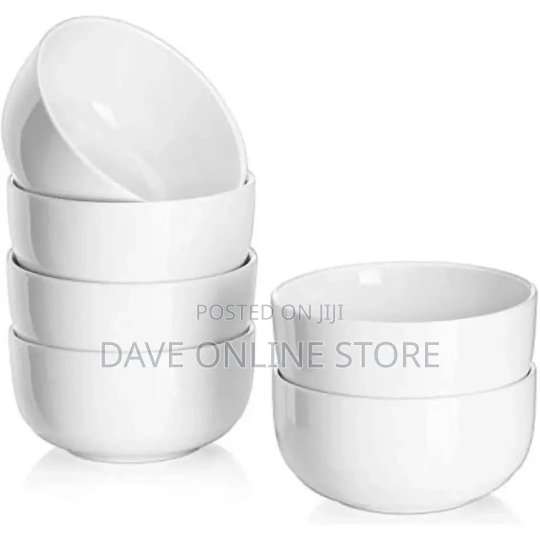 6 Pieces of Soup Cereal Bowls – White