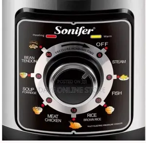 Sonifer 6L Electric Rice/Pressure Cooker,