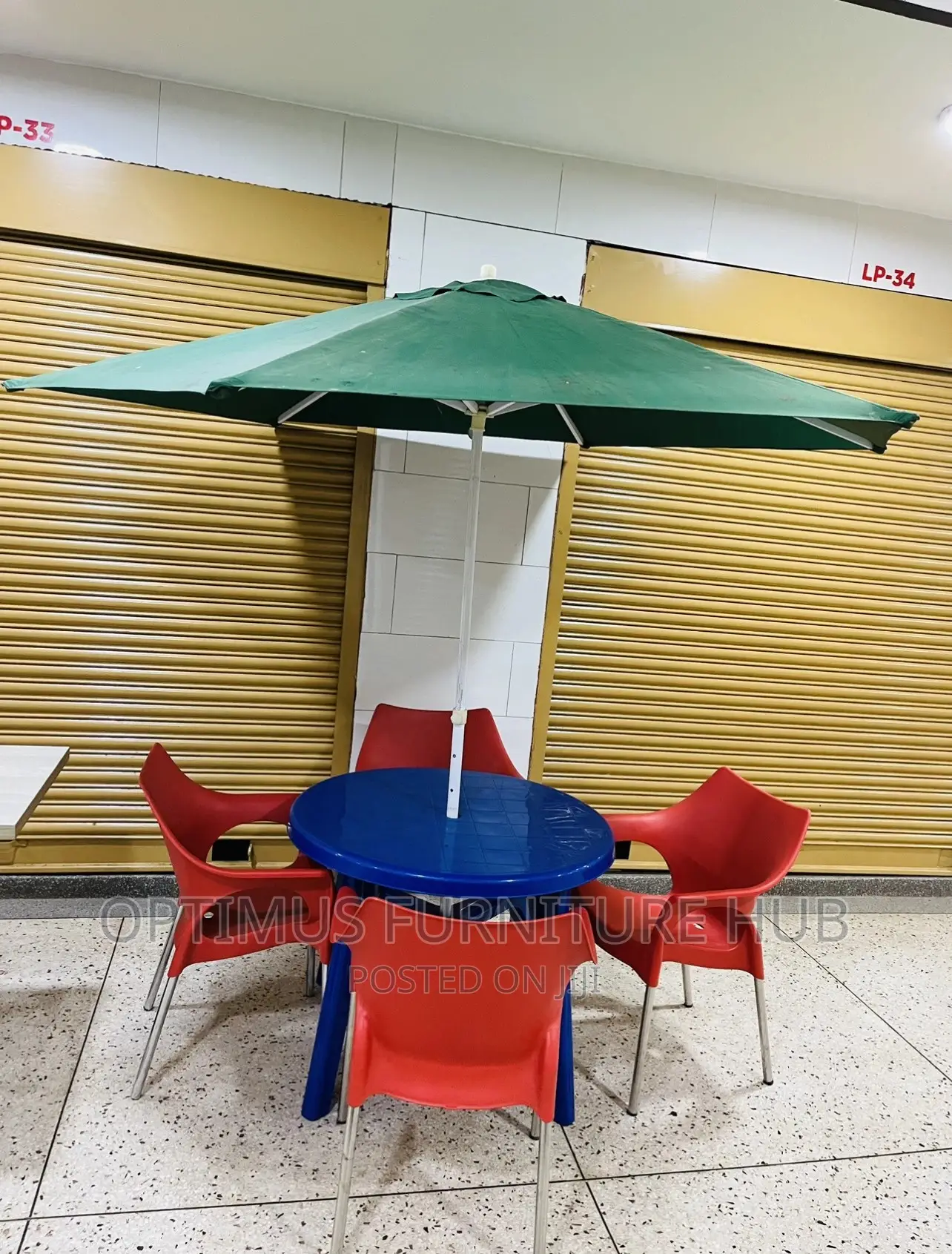 Nile Combo (4 Chairs Table, Umbrella)