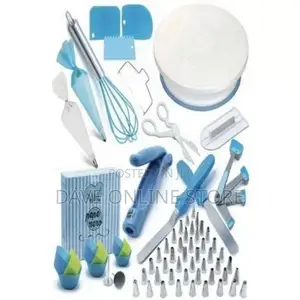 136 PCS Cake Decorating, Turntable Stand, Baking Set