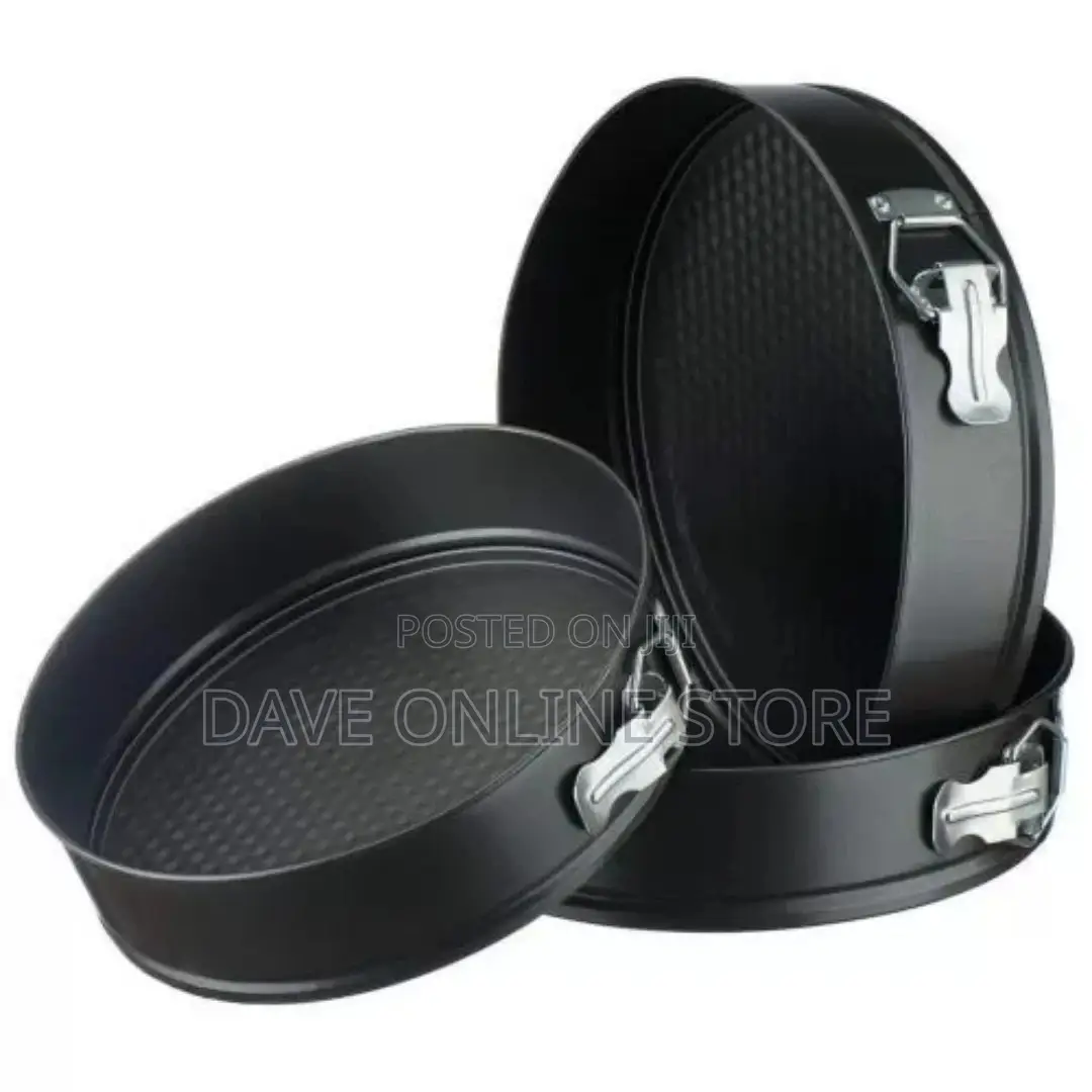 3 Pieces of Round Baking Cake Mould Pans Trays