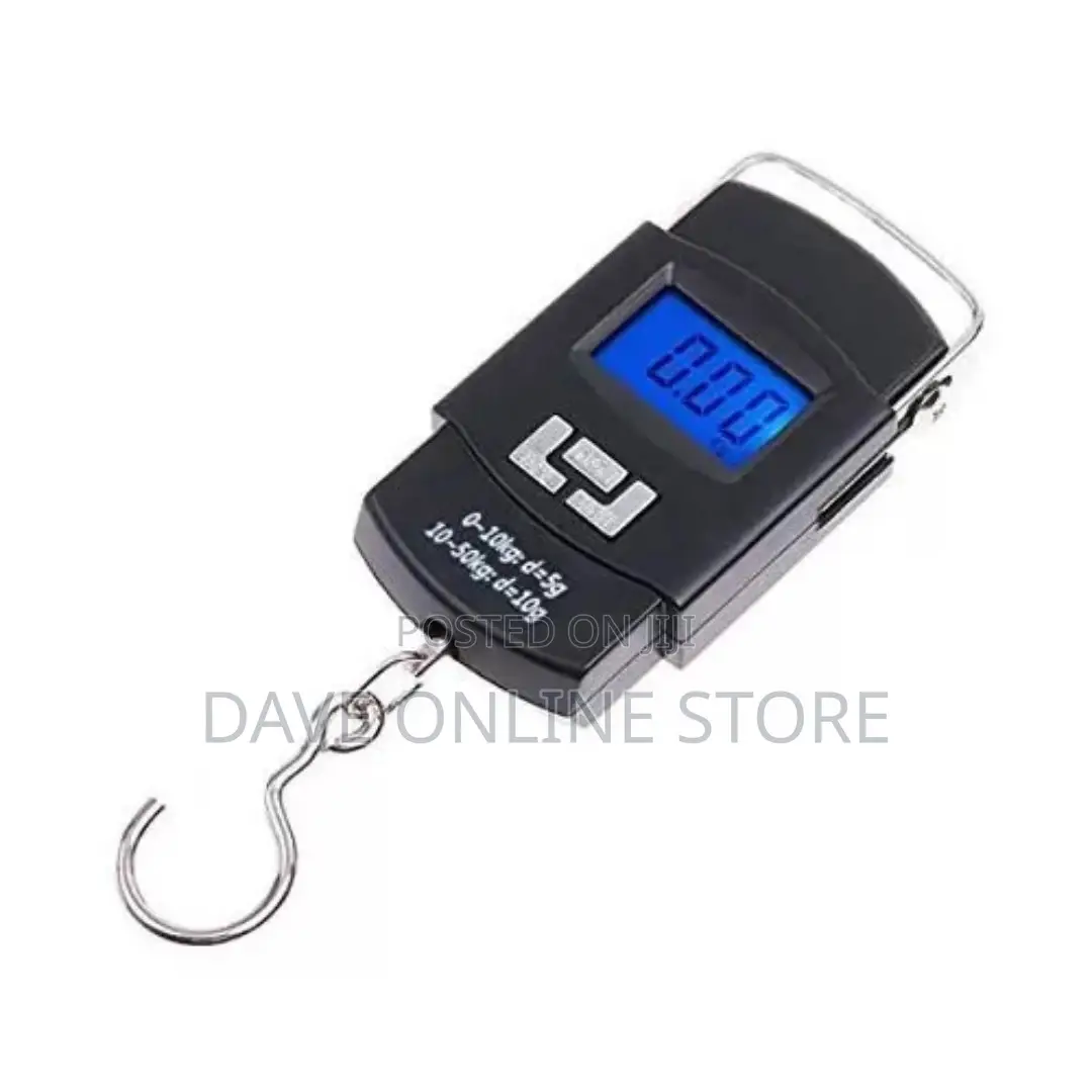 Portable Electronic Weighing Scale- Black
