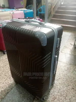 Plastic Suitcase Medium Size( Gray)