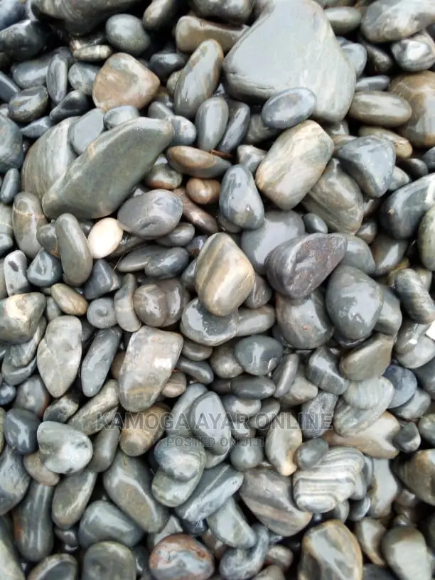 Black Beach White and Black Stones