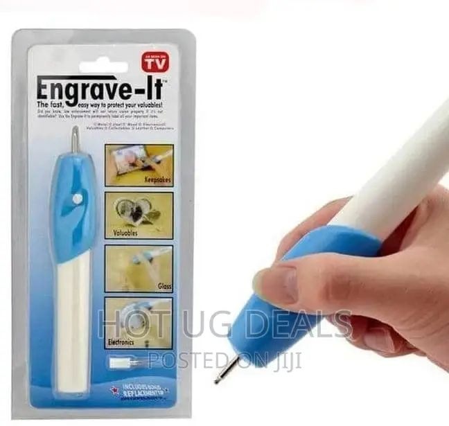 Electric Engraving Pen On Glass Metal Wood Plastuc