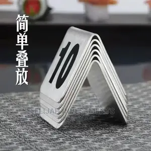 1-20 Table Number Plate for Restaurant Hotel Bar