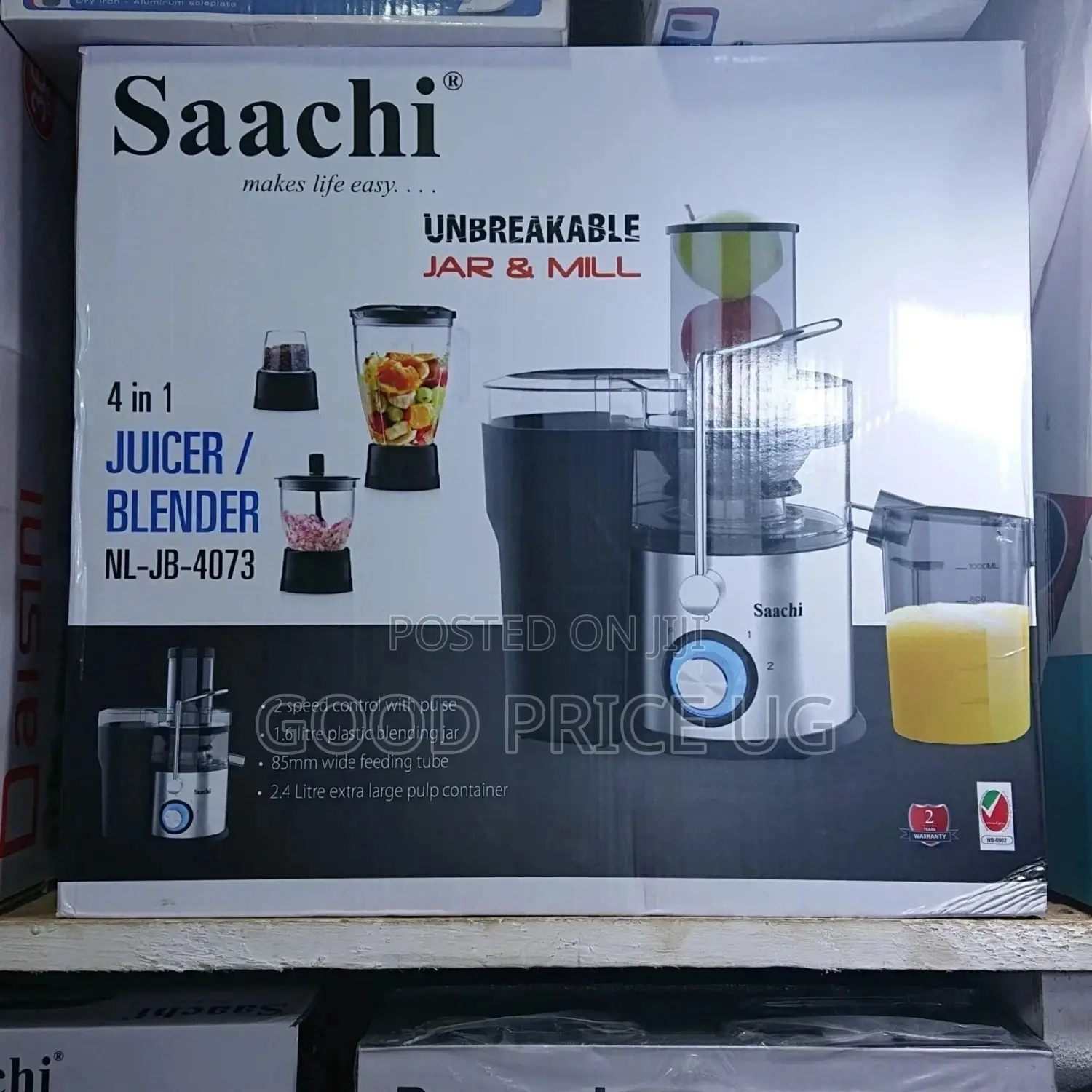 Saachi 4 in 1 Juicer/Blender With 1 Year Warranty .