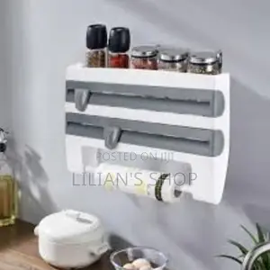 Multifunction Kitchen Cling Film Holder and Cutter