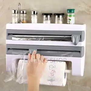 Multifunction Kitchen Cling Film Holder and Cutter