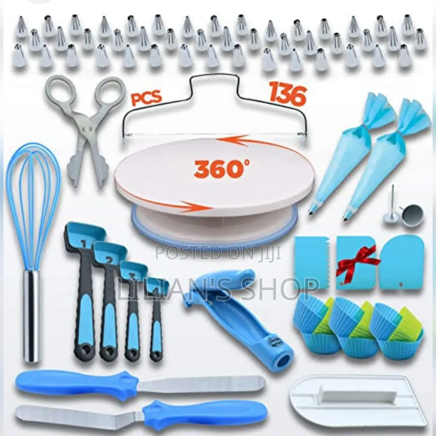 136 Pcs Cake Decorating Set