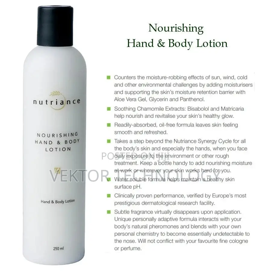 Nourishing Hand Body Lotion 250 Ml
With Moisturisers