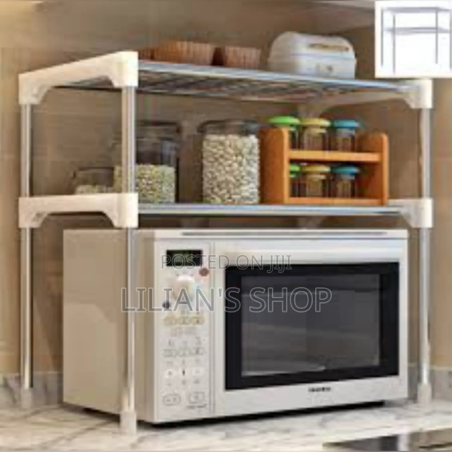 2 Tier Microwave Stand