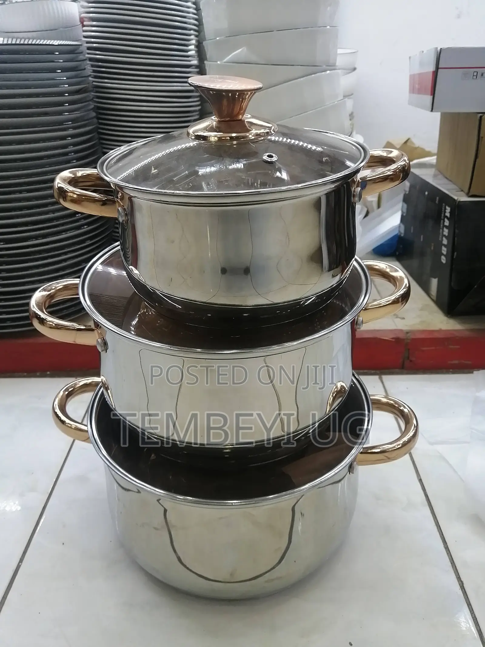 Set of 3 Kaisa Villa Induction Sauce Pans