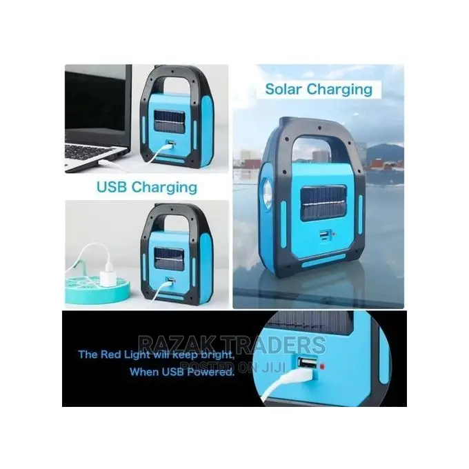 3 Lights In 1 Rechargeable Emergency Led Lamp With Solar