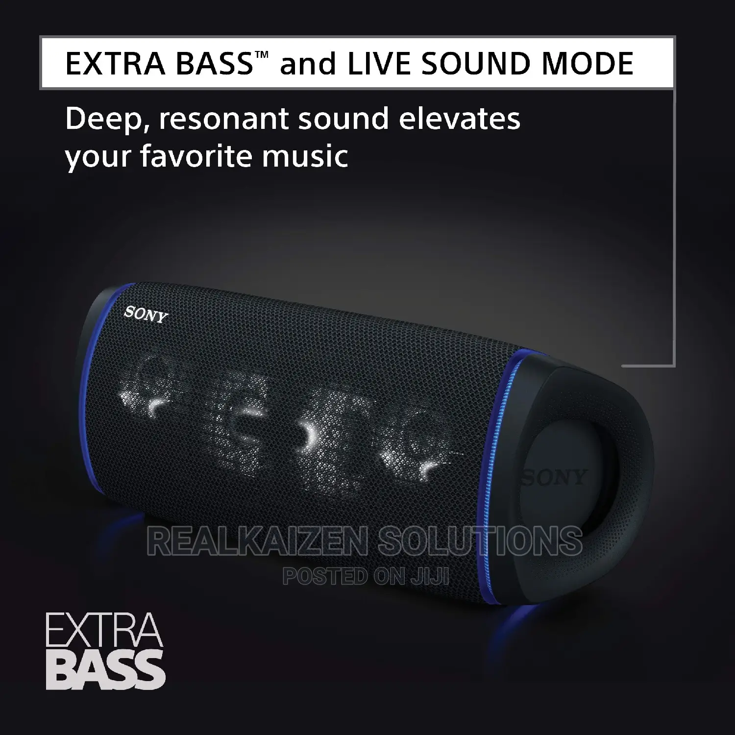 SONY Extra Bass Waterproof 24hr Battery Wireless BT Speaker
