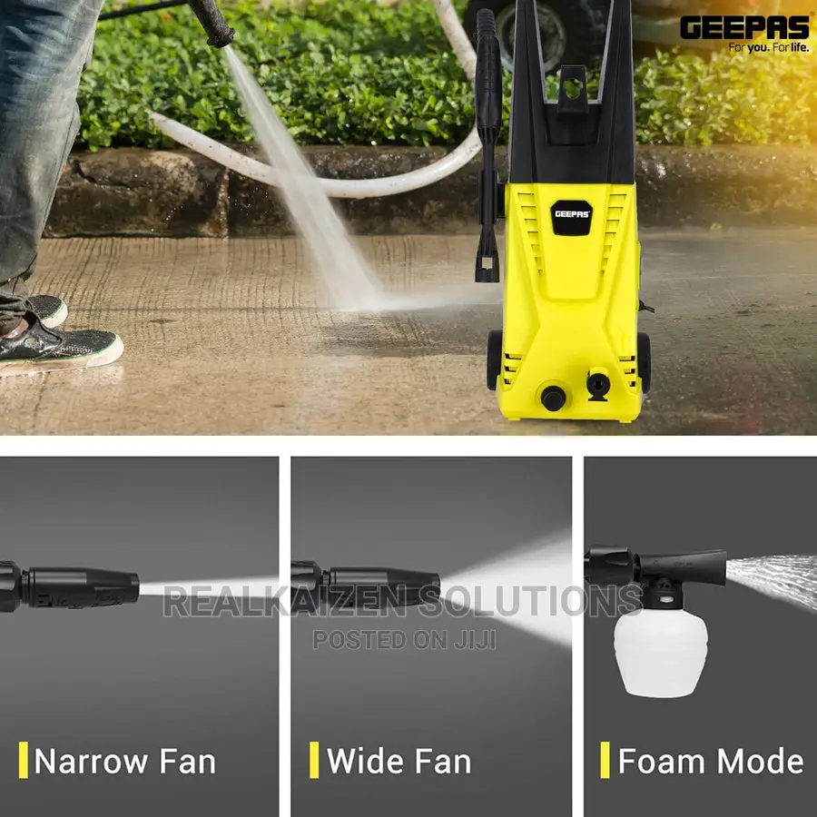 GEEPAS 135bar Electric High Pressure Washer 3000W