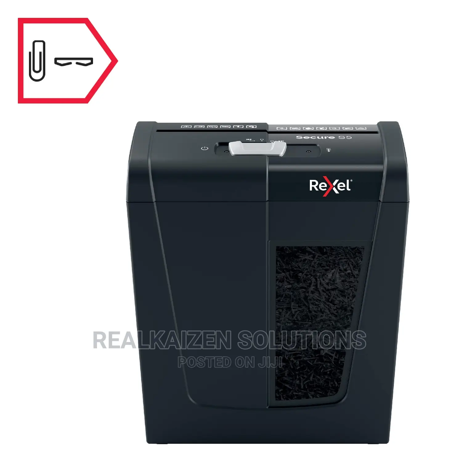 REXEL Secure Range S5 5papers 10L Strip Cut Paper Shredder