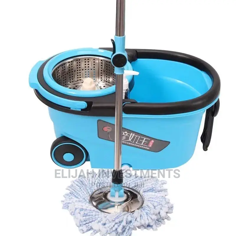 360 Detachable Mop Bucket Set, Wheels Spin Head Mopper