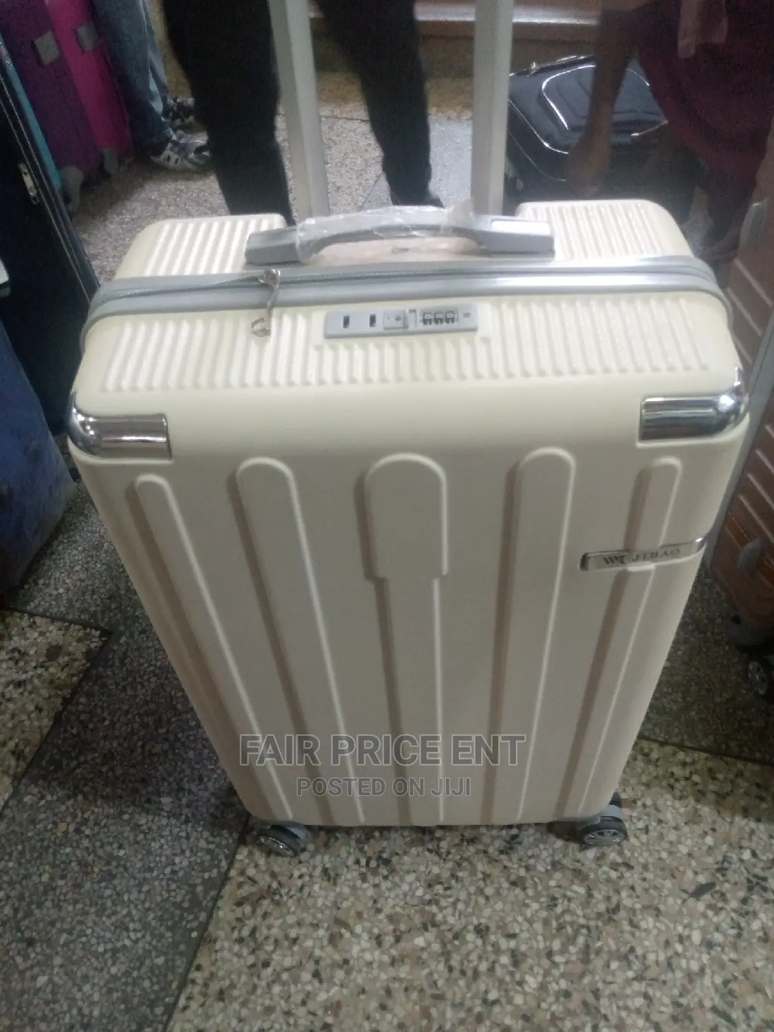 Plastic Suitcase Big Size( Cream)